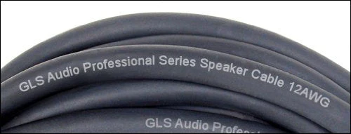 GLS Audio Speaker Cable 1/4 inch to 1/4 inch - 12 AWG Professional Bass/Guitar Speaker Cable for Amp - Black, 25 Ft. 25 feet - Image 2