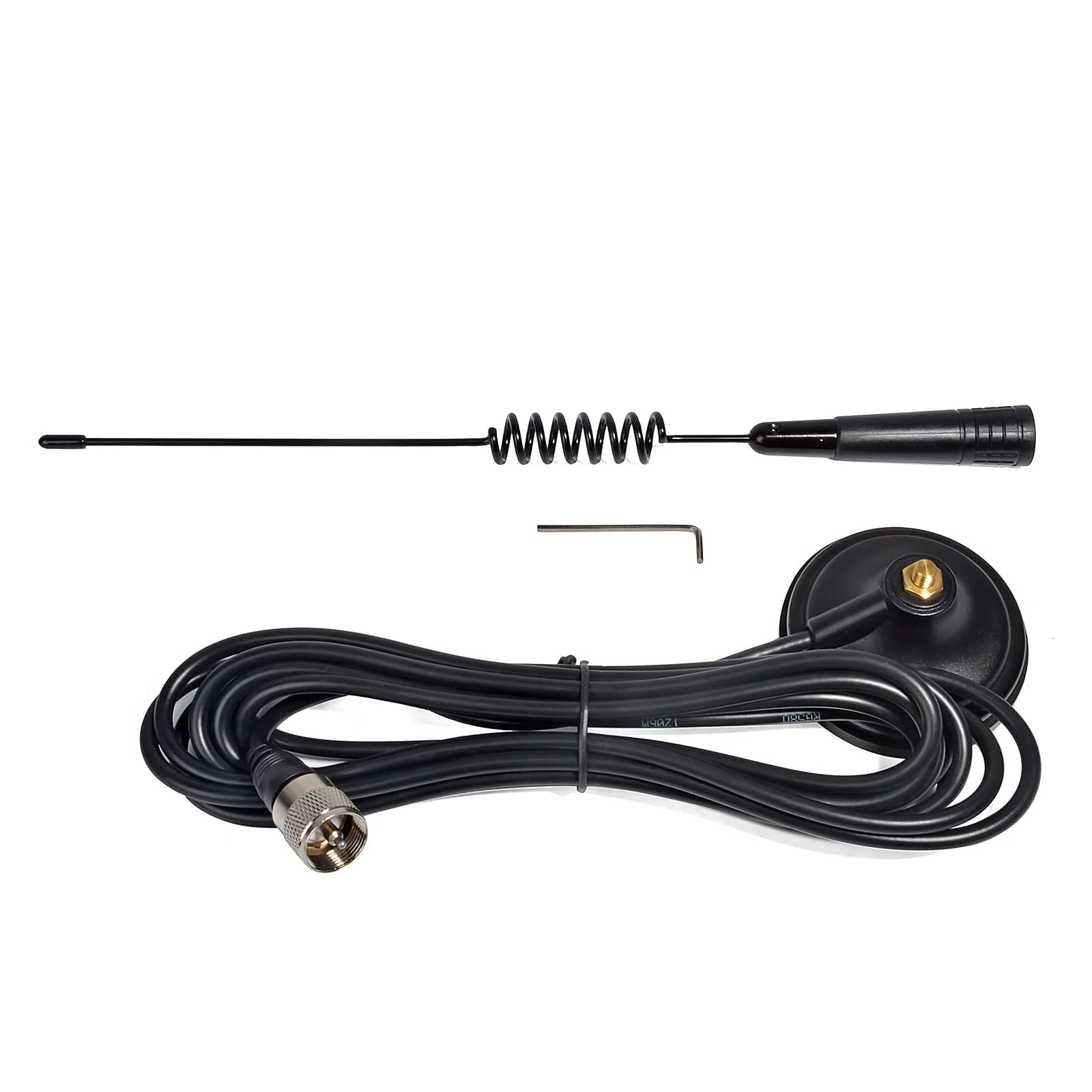 GMRS Magnetic Mount Antenna, 462-467Mhz UHF Mobile Antenna with Magnet Base and 4meter RG58 Cable for Baofeng Midland Motorola Icom Retevis Transceiver - Image 2