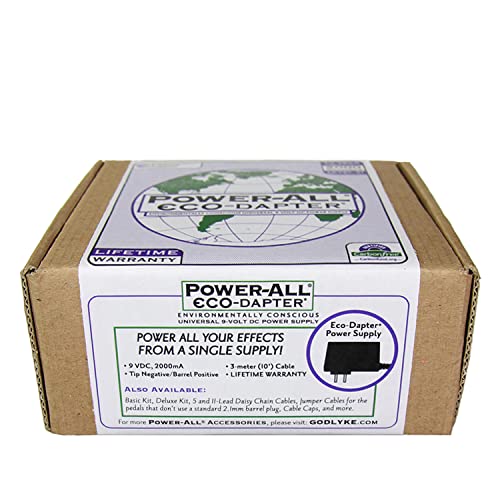 Godlyke Eco-Dapter Guitar Effects Pedal Power Supply (PA-9ECS), Black - Image 2