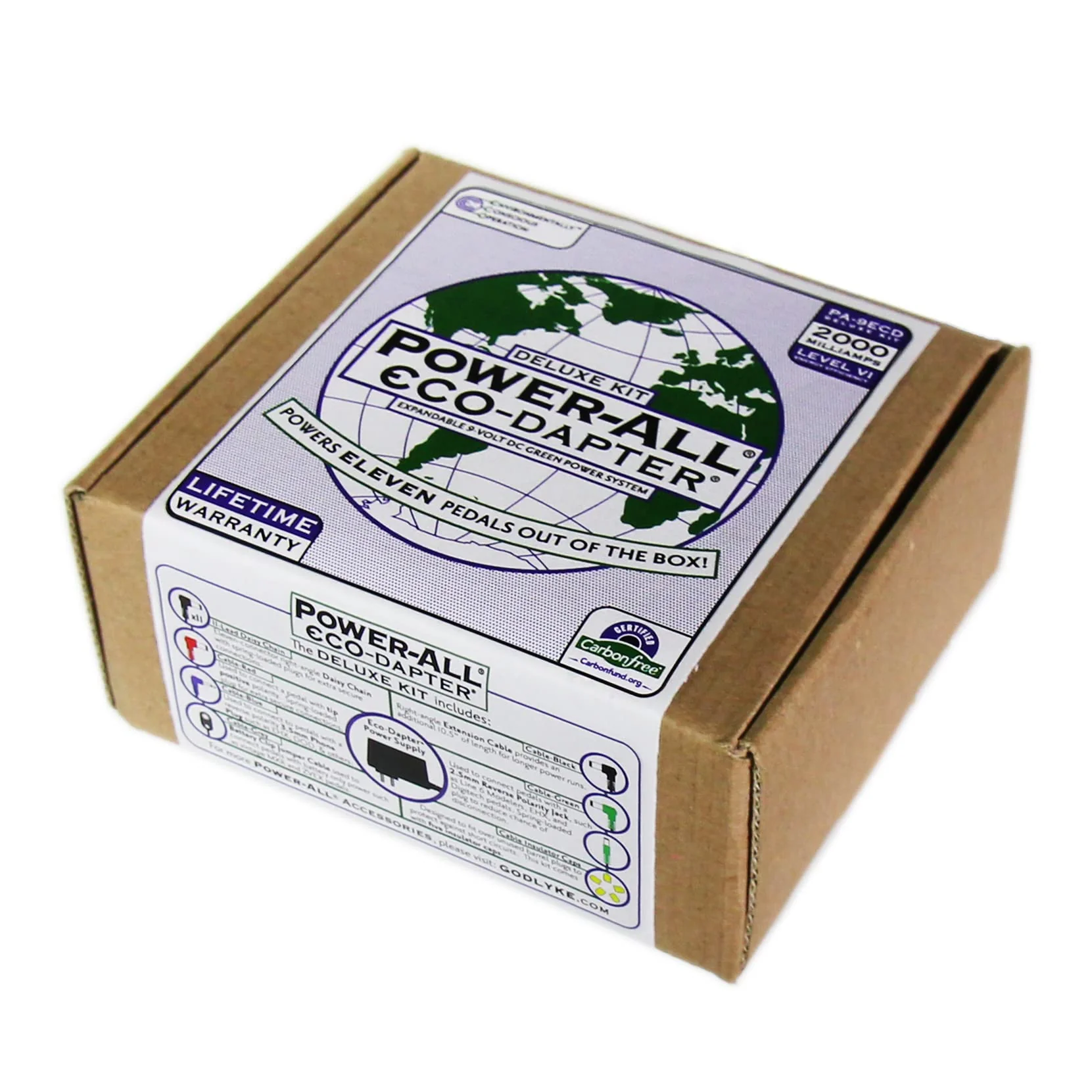 Godlyke Power-All Eco-Dapter Guitar Effects Pedal Power Supply - DELUXE KIT (PA-9ECD) - Image 3