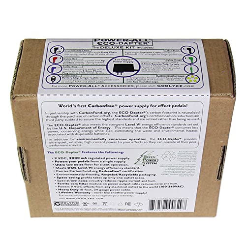 Godlyke Power-All Eco-Dapter Guitar Effects Pedal Power Supply - DELUXE KIT (PA-9ECD) - Image 4