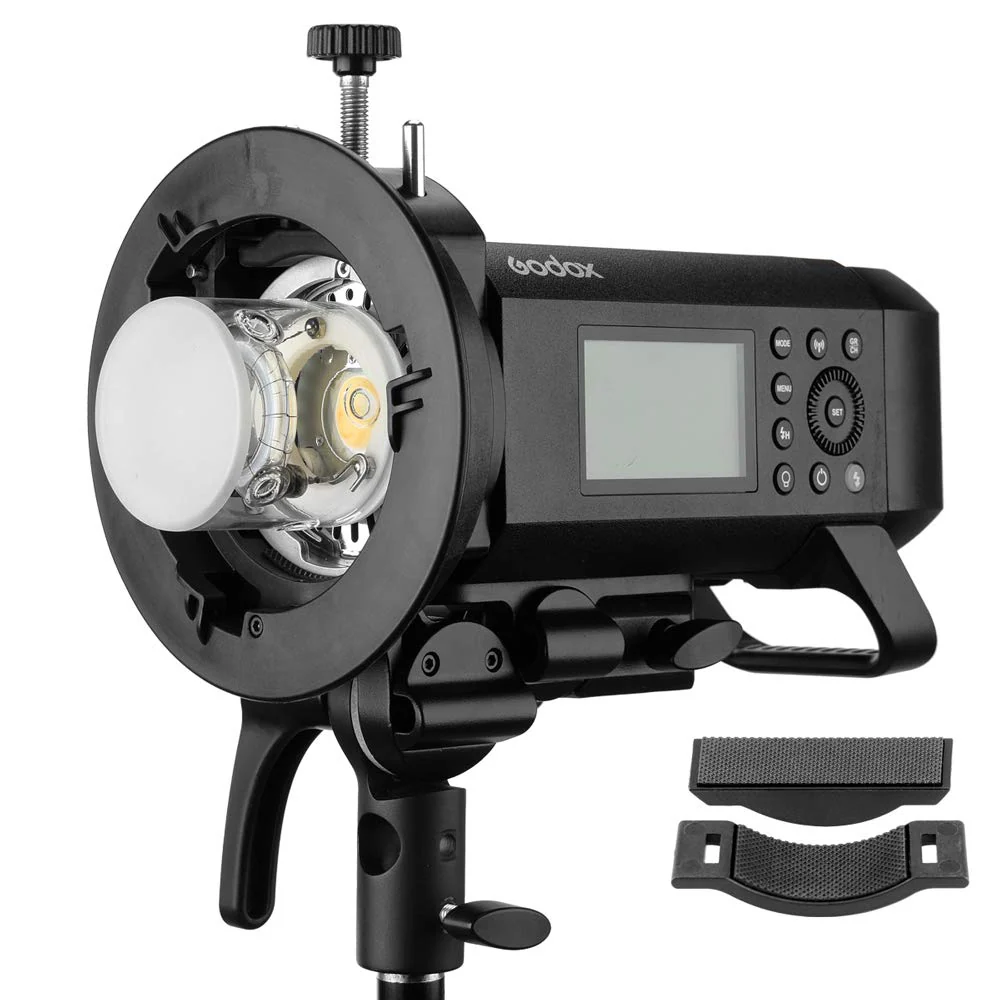 Godox S2 Speedlite Bracket for Godox AD200Pro, AD200, AD400Pro, for V1 Round Head Speedlite, V860II / TT685 / TT350 Series, S-Type Bracket Updated Version Bowens Mount Holder - Image 4
