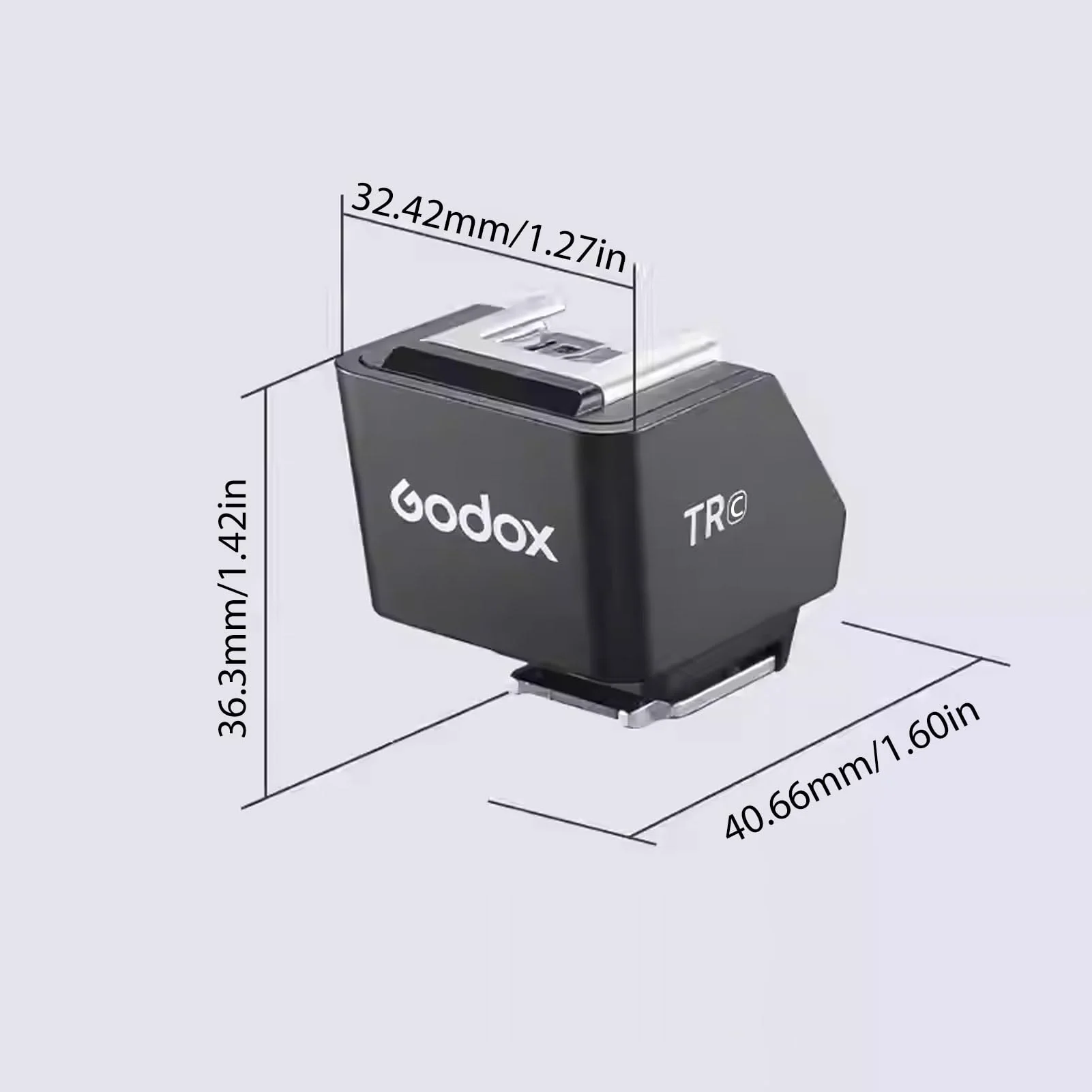 GODOX TR-C TTL Hot Shoe Riser TR C Canon Camera Flash 30mm Height Rise Hot Shoe Adapter Compatible for Godox IT20C IT22C IT30ProC Camera Flash - Image 6
