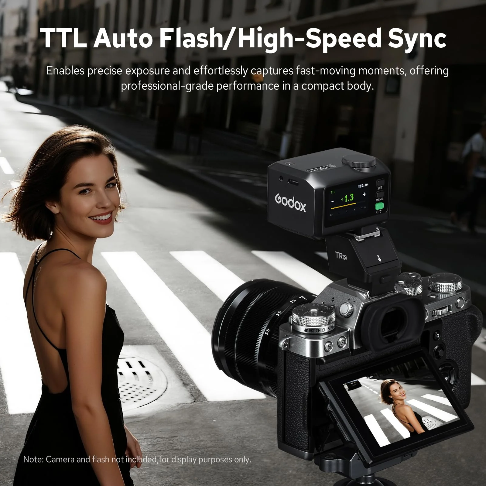 Godox TR-O TTL Hot Shoe Riser for Olympus Panasonic, with 6 Adjustment Levels (0-90°) TTL Function HotShoe Extender Mount Adapter for Godox TTL Mini Flash iT20 iT30Pro - Image 3