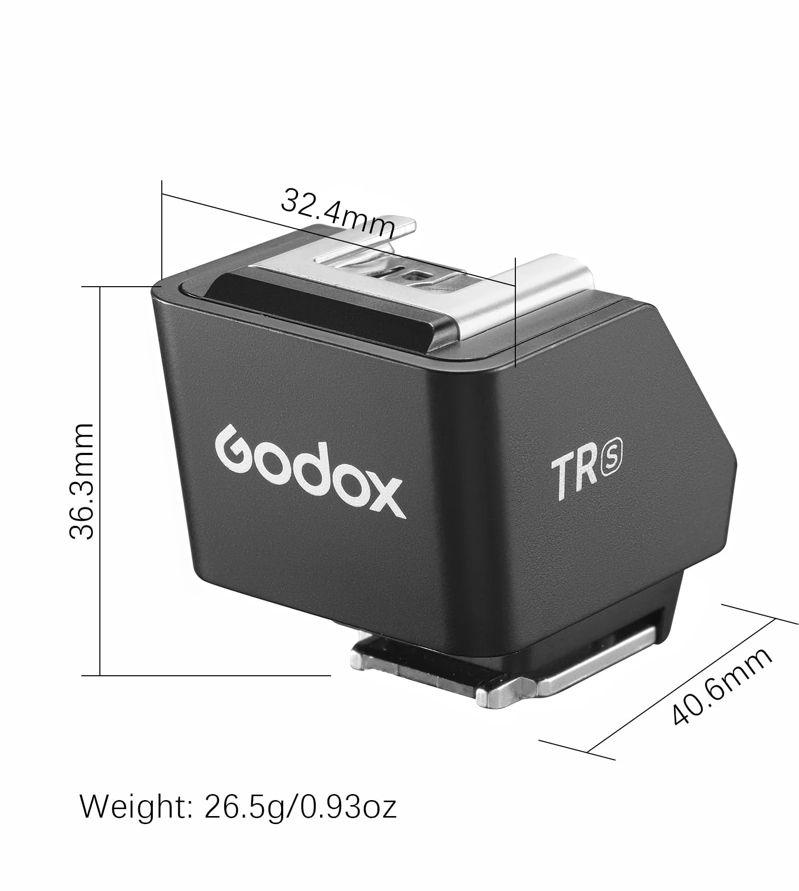 Godox TR-S TRS TTL Hot Shoe Riser for Sony TTL System, Compatible with Sony iT20-S iT22-S iT30pro-S Mini Flash, Support TTL Function and High Speed Sync - Image 5