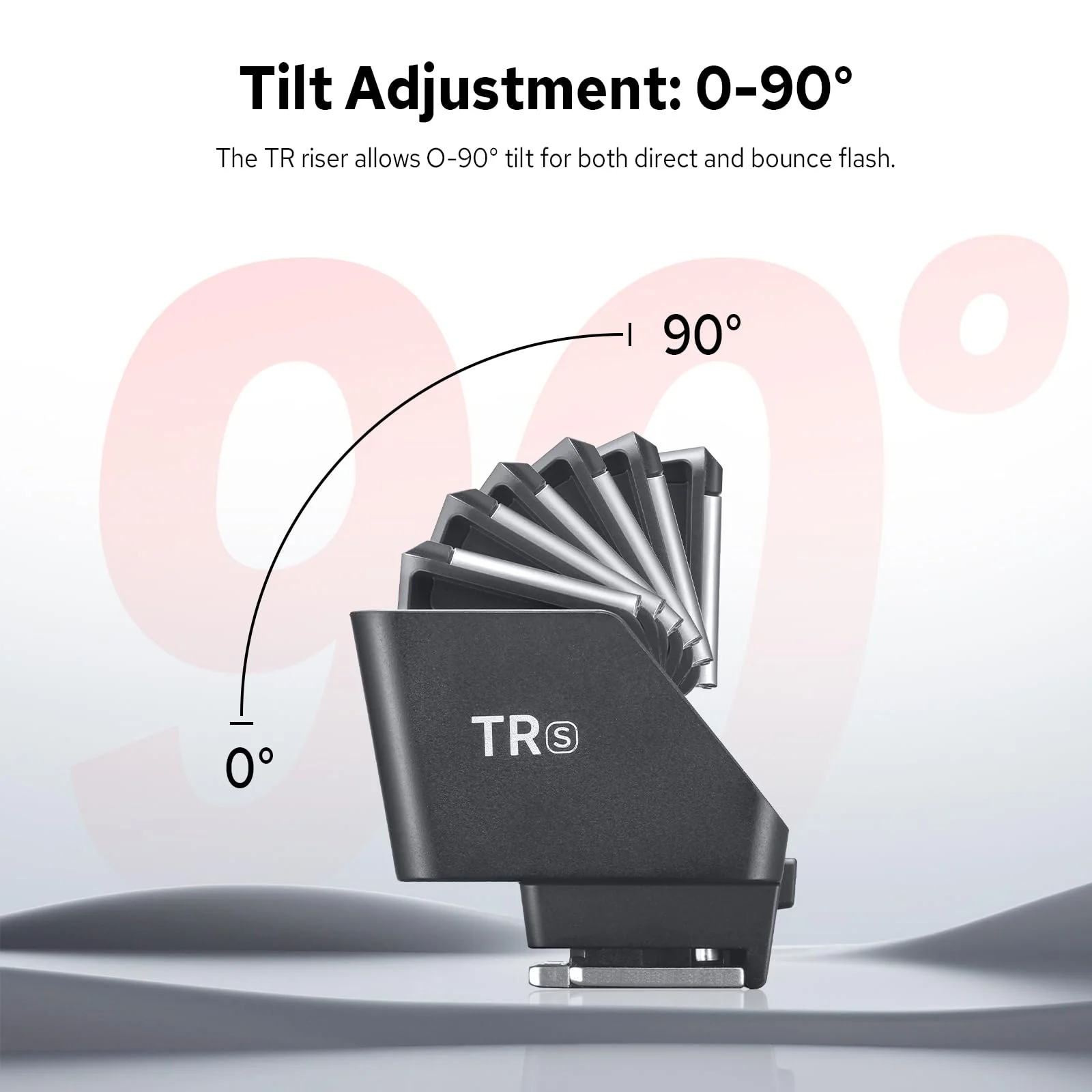 Godox TR-S TTL Hot Shoe Riser for Sony, with 6 Adjustment Levels (0-90°) TTL Function HotShoe Extender Mount Adapter for Godox TTL Mini Flash iT20 iT30Pro - Image 5