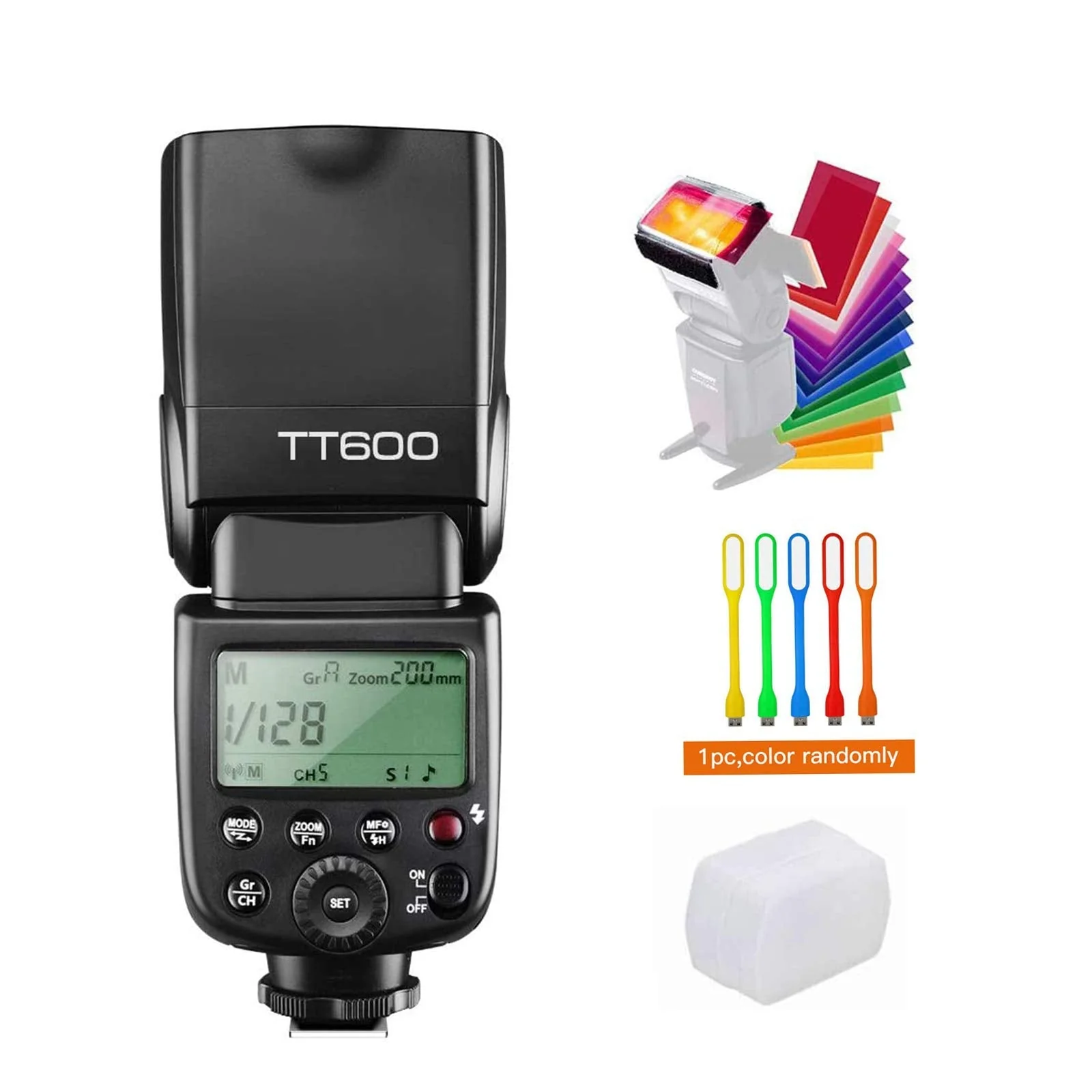 Godox TT600 2.4G Wireless Camera Flash Speedlite with Diffuser, Master/Slave GN60 Manual Flash, HSS when paired off camera with Godox X Trigger System for Canon Nikon Pentax Olympus Fujifilm Panasonic Standard Flash Shoe Black - Image 9