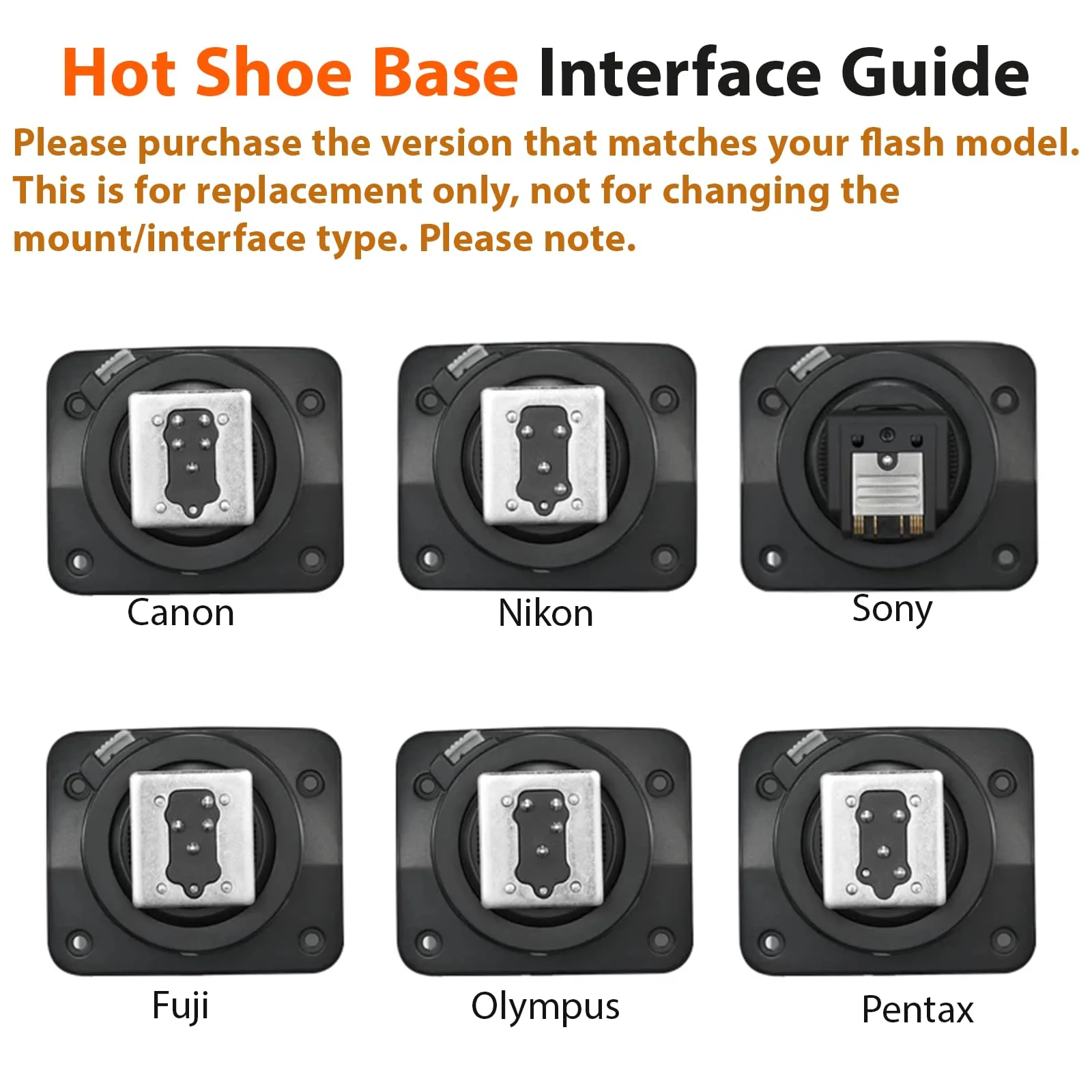 Godox V100S Hot Shoe Replacement, Upgraded Metal Flash Speedlight Mounting Foot Repair Part for Sony Cameras V100S Hot Shoe For Sony - Image 3