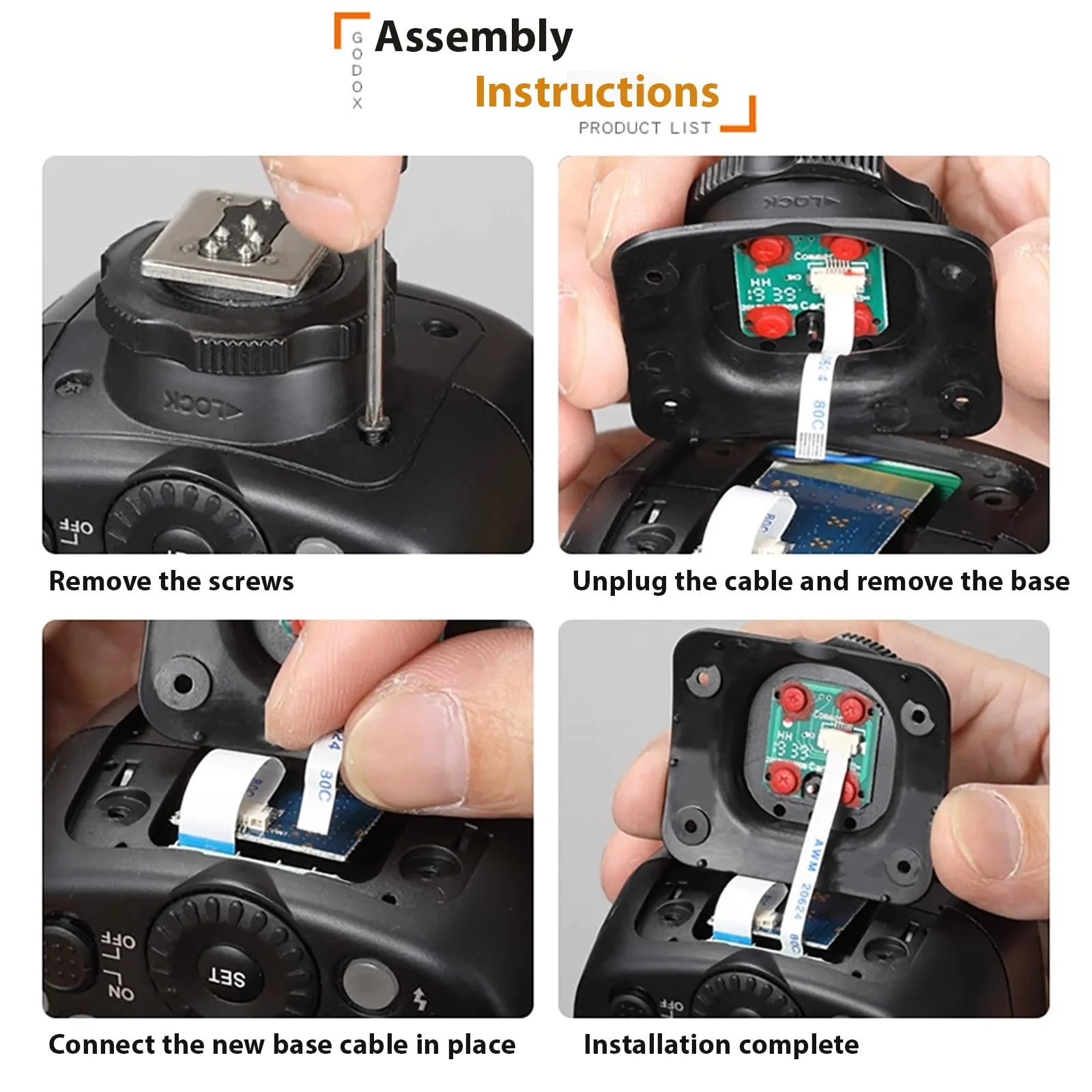 Godox V100S Hot Shoe Replacement, Upgraded Metal Flash Speedlight Mounting Foot Repair Part for Sony Cameras V100S Hot Shoe For Sony - Image 4