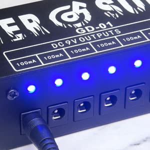 Godtoen GD-01 Guitar Power Supply 10 Isolated DC Output for 9V/12V/18V Effect Pedal US GD-01 - Image 6