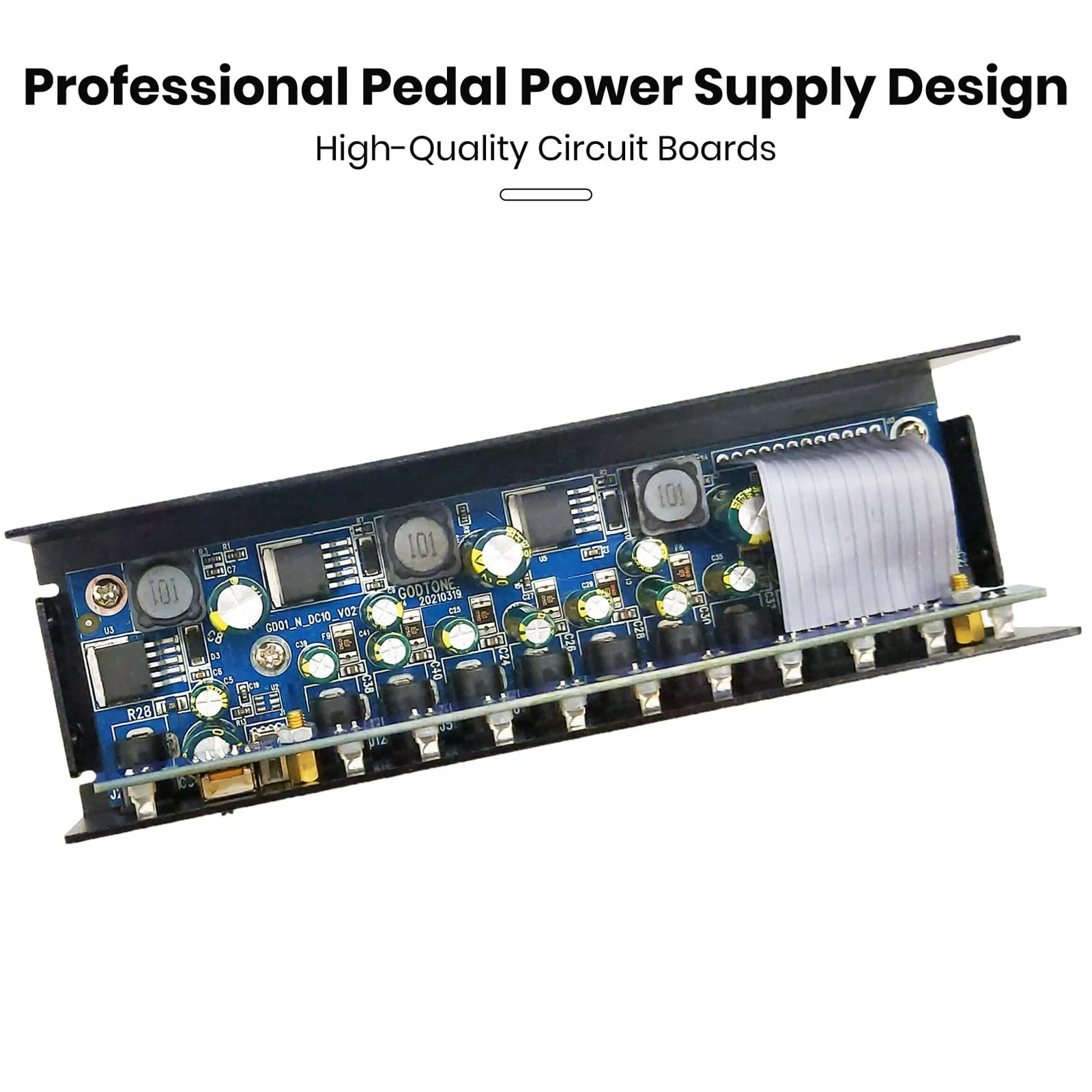 Godtone Guitar Pedal 10 DC Outputs for 9V 12V 18V Effect Pedal Power Supply with USB(5V2A) Port GD-02 - Image 4