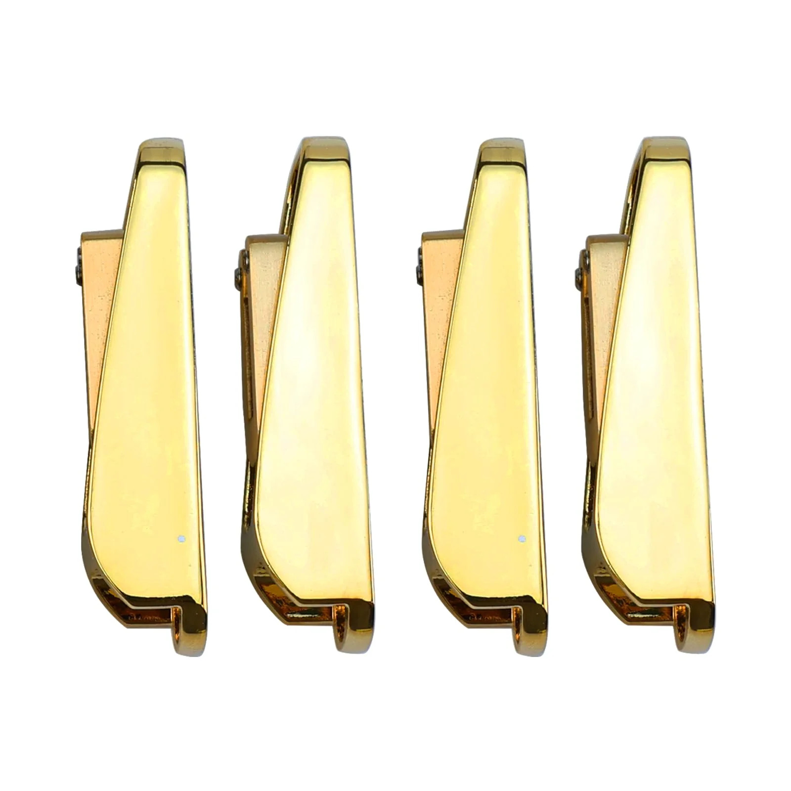 Gold Single String Bass Guitar Bridge with Brass Saddle Individual Fixed Bridge for 4 String Electric Bass Replacement Parts 4 piece Gold - Image 3