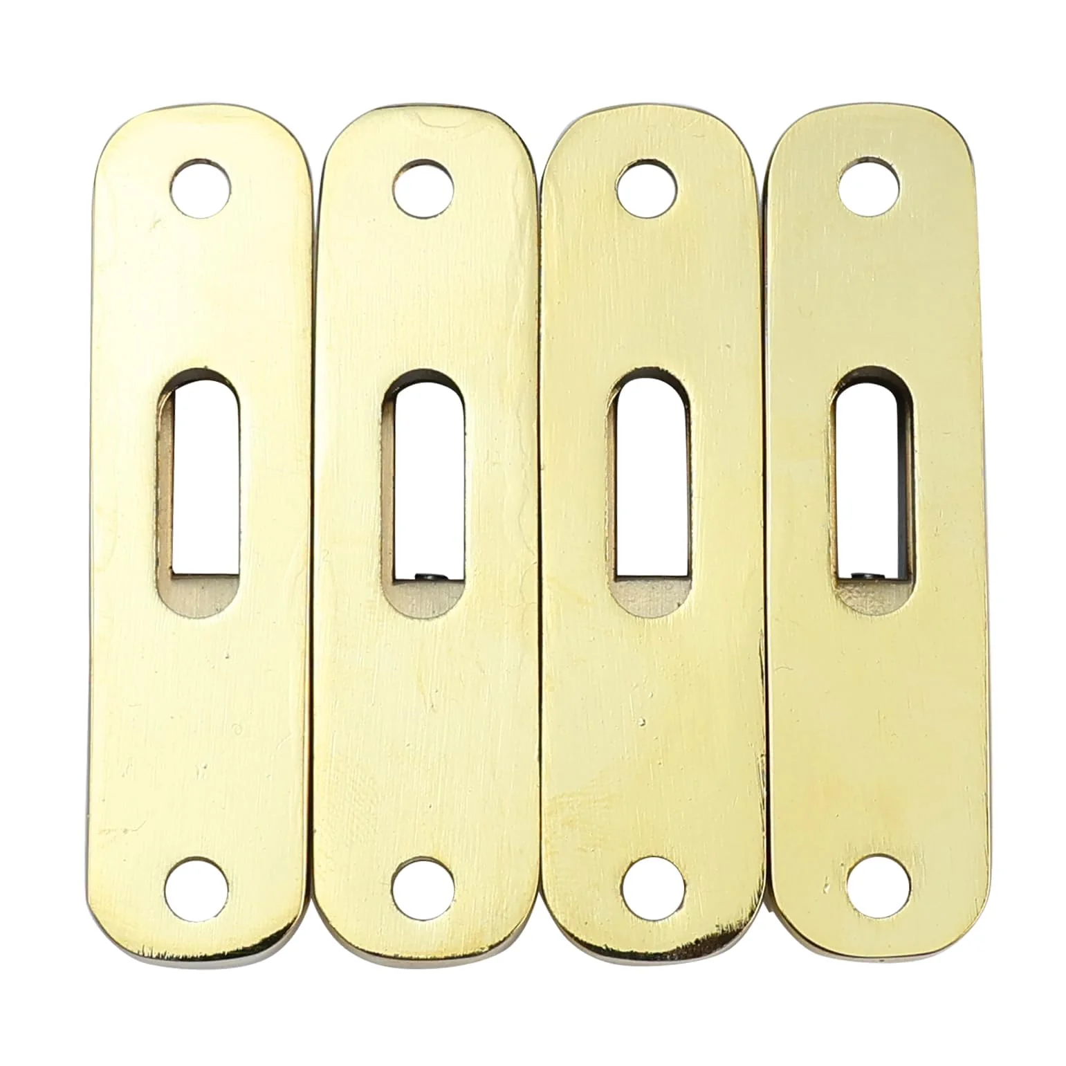 Gold Single String Bass Guitar Bridge with Brass Saddle Individual Fixed Bridge for 4 String Electric Bass Replacement Parts 4 piece Gold - Image 8