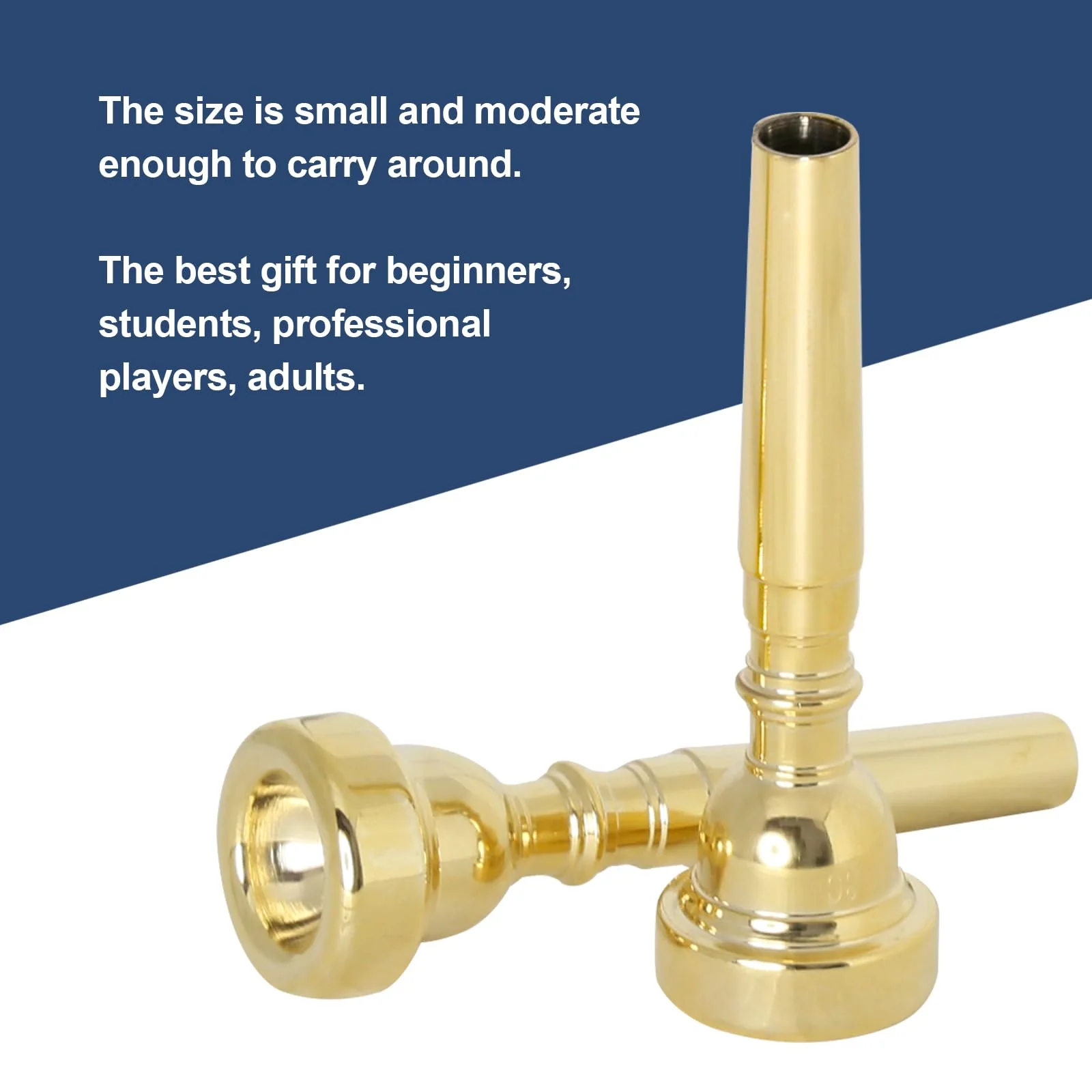 Gold Trumpet Mouthpiece 7C 5C 3C Trumpet Mouthpiece Set with Brass for Beginners and Professional Players 3Pack Trumpet Accessories - Image 6