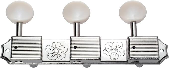Golden Gate F-2853 Vintage Classical Guitar Tuners - 2 Planks (3+3) - Nickel - Image 3