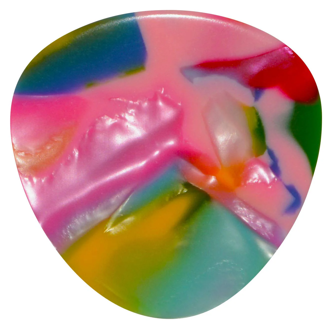 Golden Gate Guitar Picks (MP-327),Clown Confetti,Rounded Triangle - Stiff - Image 2