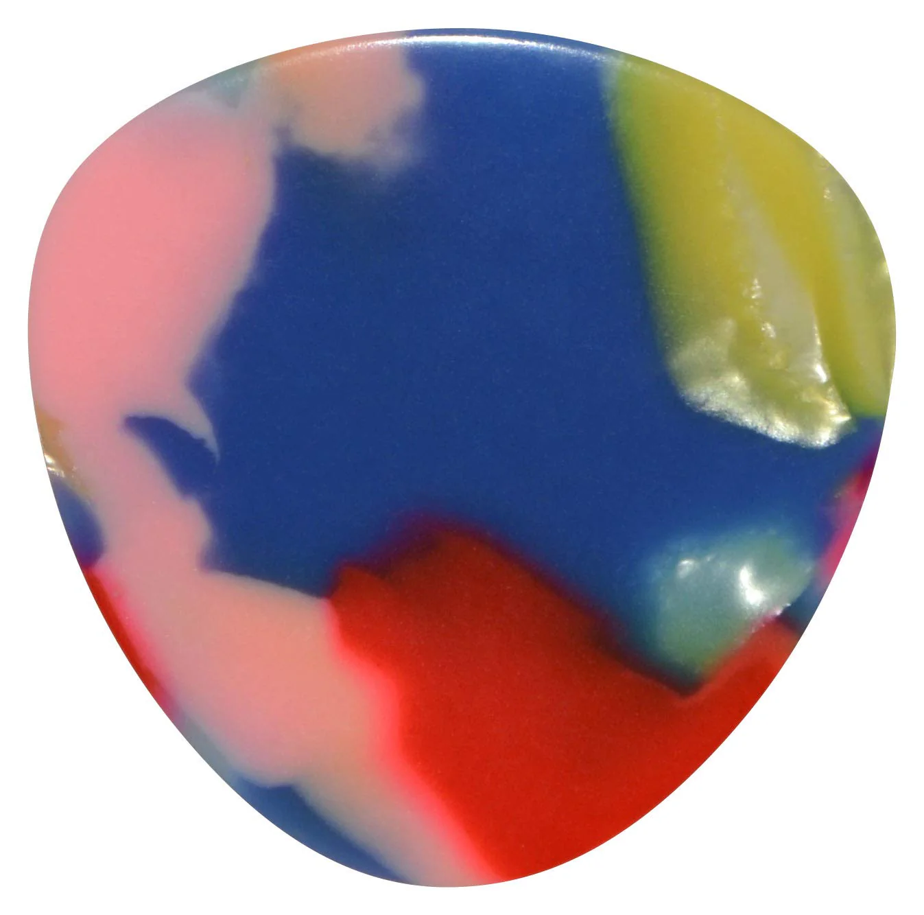 Golden Gate MP-427 Deluxe Flat Pick -Colorful Clown Confetti - Rounded Triangle - Medium - Image 2
