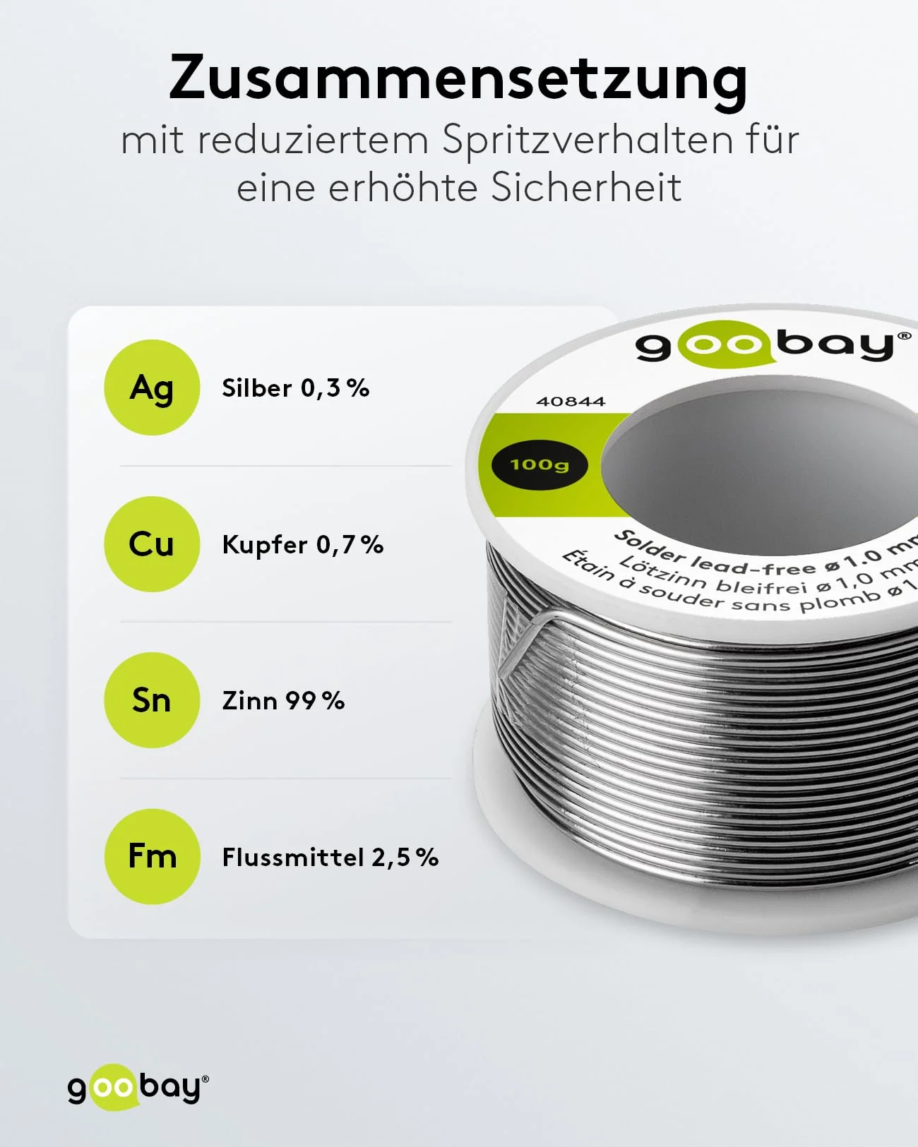 Goobay 40xxx Lead-Free Solder, 100 G 2-100 G 1 mm - Image 3