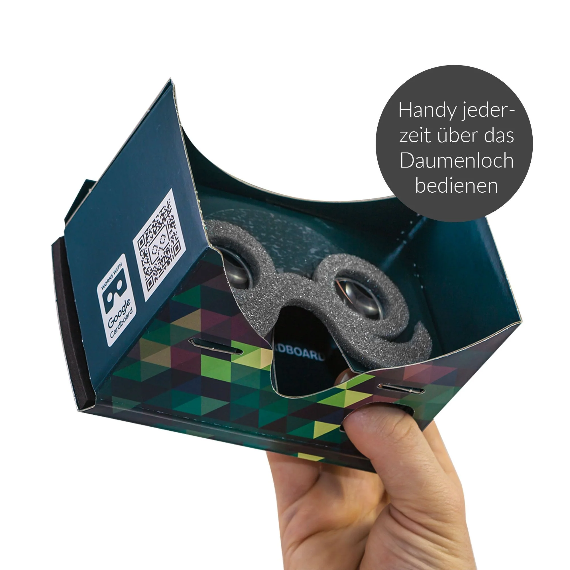 Google Cardboard POP! Cardboard + Free Head Strap and Cushion. for Android and iPhone up to 6 inches. Including Lenses. 3D Glasses VR Glasses Virtual Reality Viewer VR Goggles. - Image 4