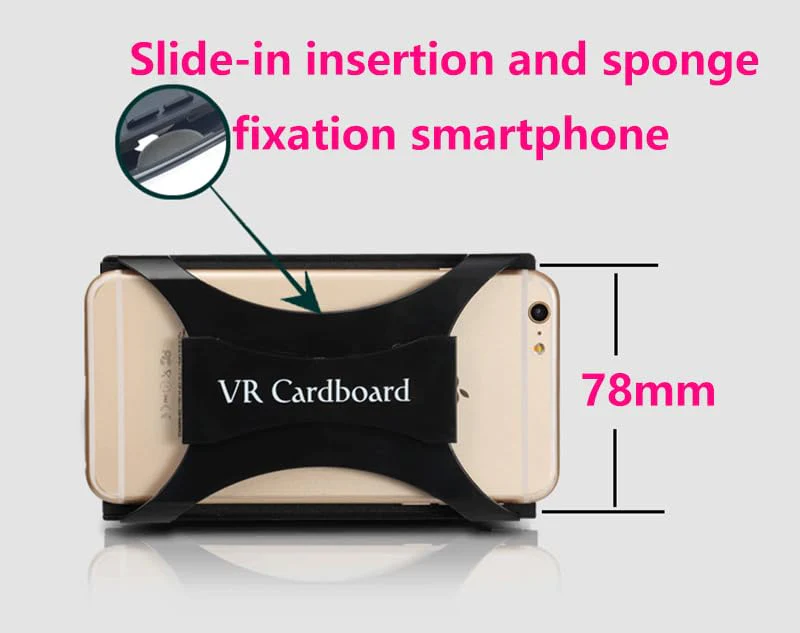 Google Cardboard VR,VR Headsets Virtual Reality Glasses and Comfortable Head Strap for All 4-6.8 Inch Full Screen Smartphones - Image 7