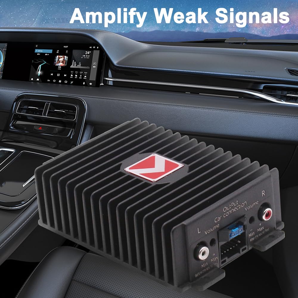GoolRC 4-Channel Full-Range Amplifier, 80Wx4 Audio Modification Power Amplifier Digital Sound Processor Class A/B for Android Car Player - Image 5
