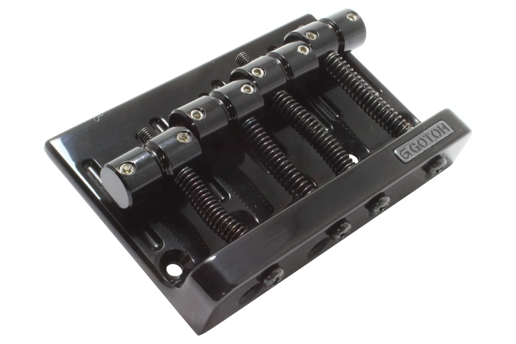 GOTOH 201B-4 4-String Bass Bridge 2 1/4" spacing - Black - Image 2
