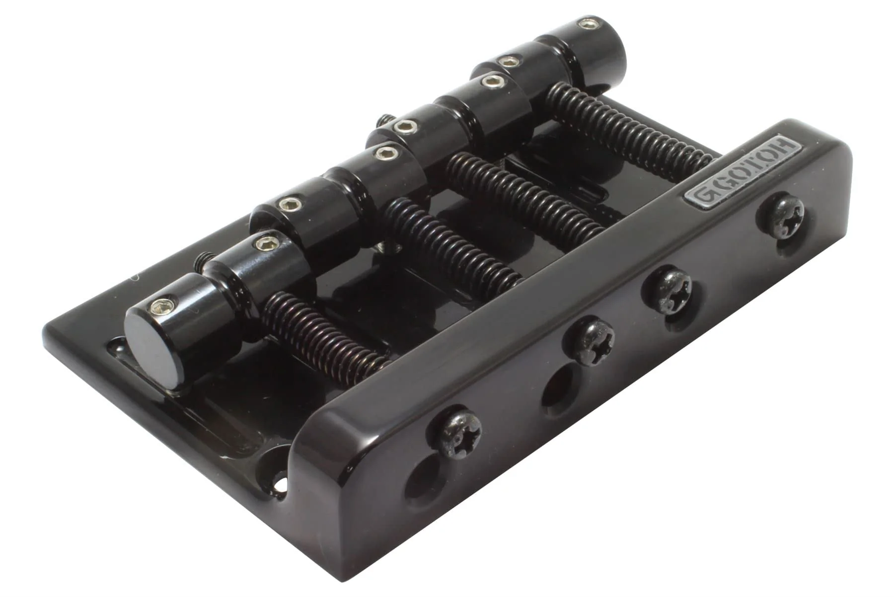 GOTOH 201B-4 4-String Bass Bridge 2 1/4" spacing - Black - Image 3