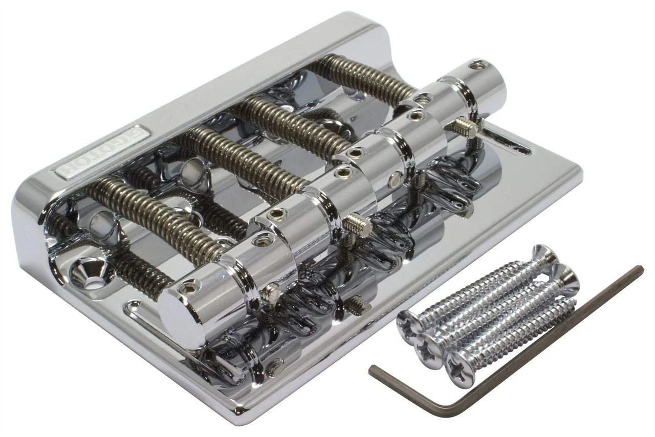 Gotoh 201B-4 Bass Bridge, Gold - Image 2