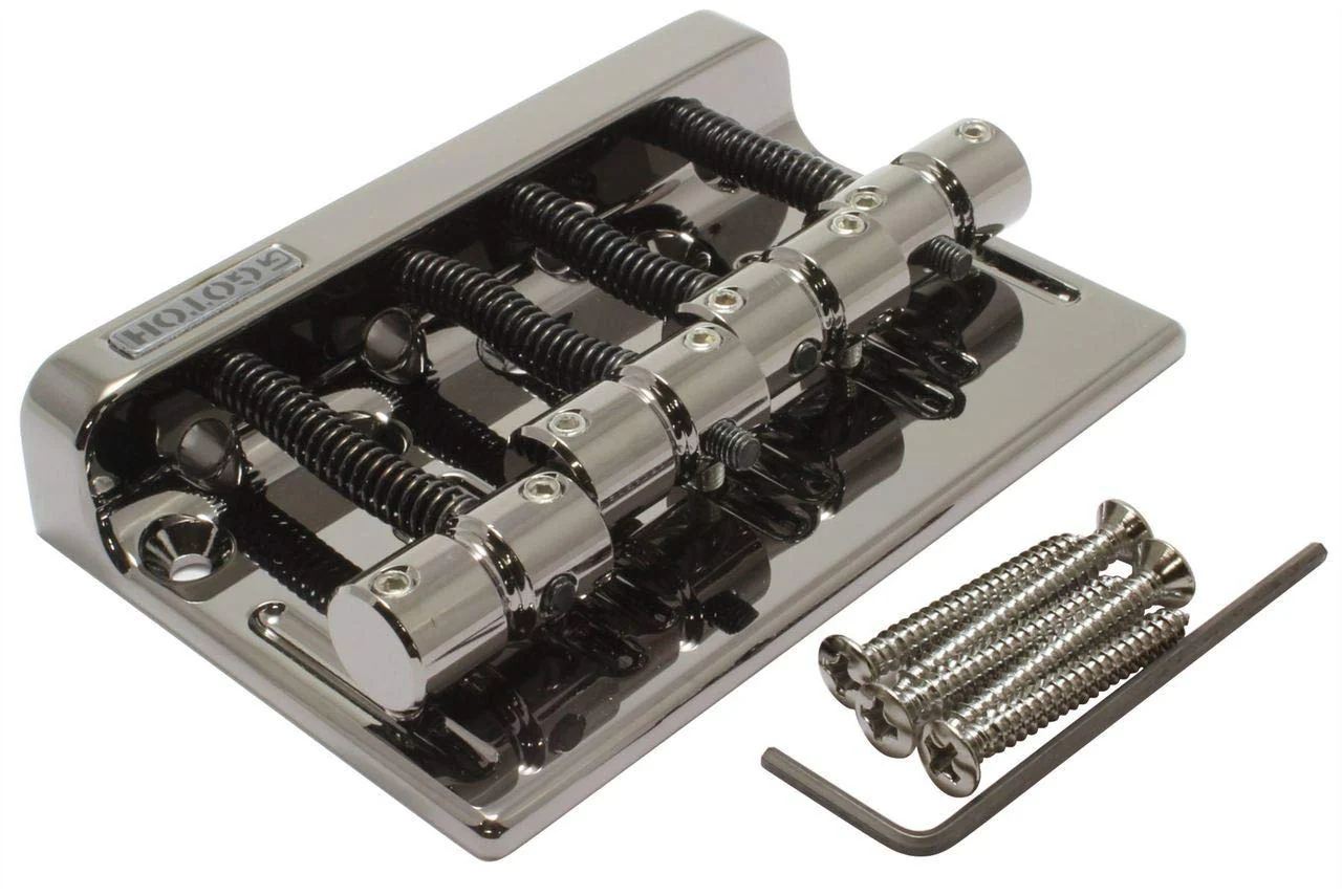 Gotoh 201B-4 Bass Bridge, Gold - Image 3