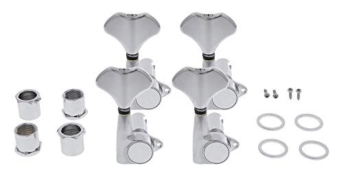 Gotoh GB707 Chrome Bass Machine Heads Set of 4 Inline - Image 4