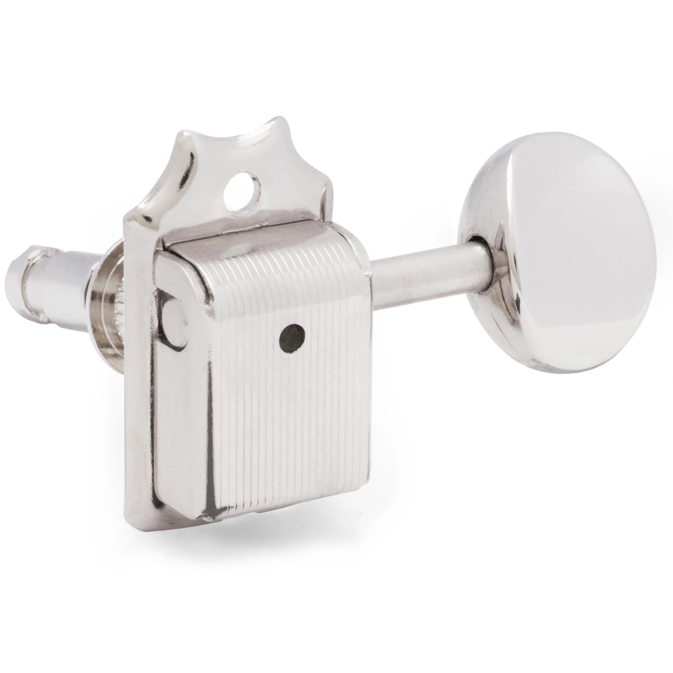 Gotoh Locking Vintage Oval Knob 6-In-Line Tuners, Nickel - Image 2