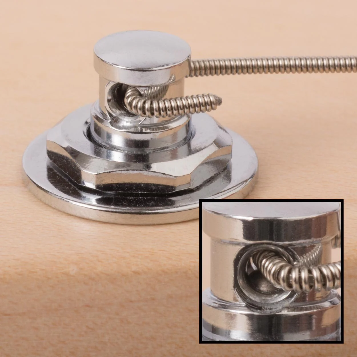 Gotoh Magnum Lock-Trad 6-In-Line Guitar Tuners, Chrome - Image 3