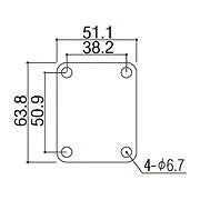Gotoh Relic 4 Bolt Neck Plate Aged Finish - Image 2