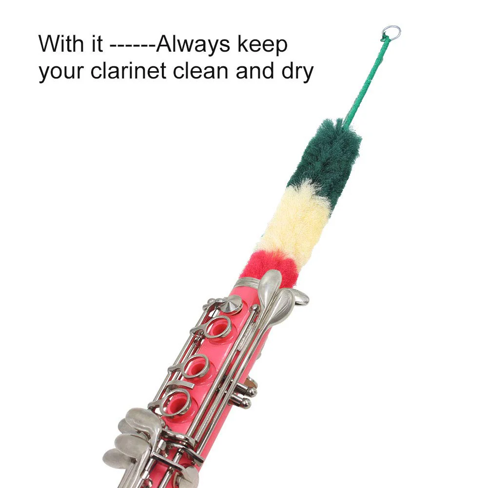 GOTOTOP Flute Cleaning Rod, Clarinet Soft Brush, Recorder Cleaner, Clarinet Cleaning Brush, Micro Fiber 10.3 x 0.9in - Image 2