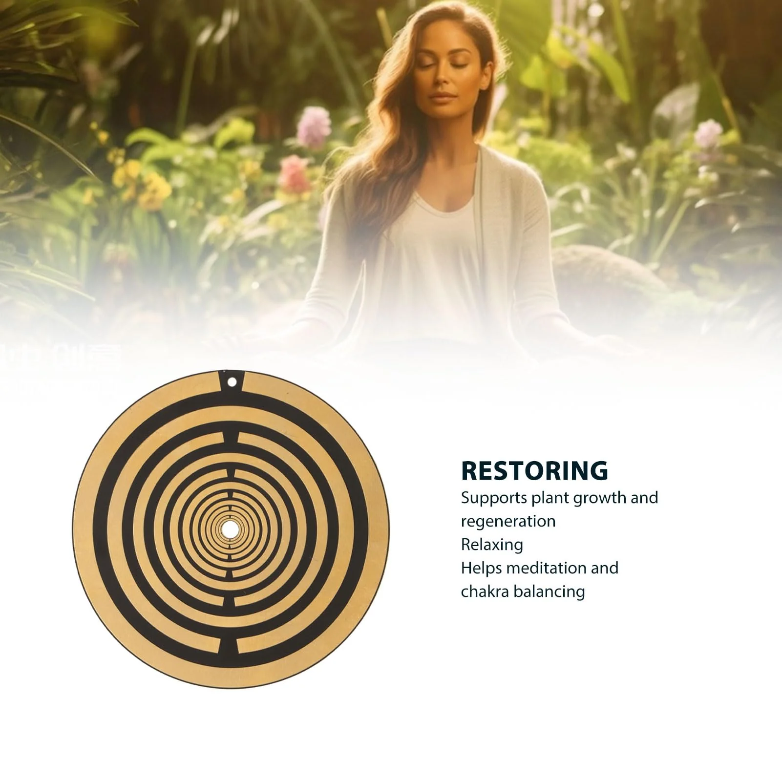 GOWENIC Polarizing Energy Disc, Reduces Negative Energy, EMF Radiation, Balances Energy Disc with Easy Operation, for Meditation, 3" - Image 3