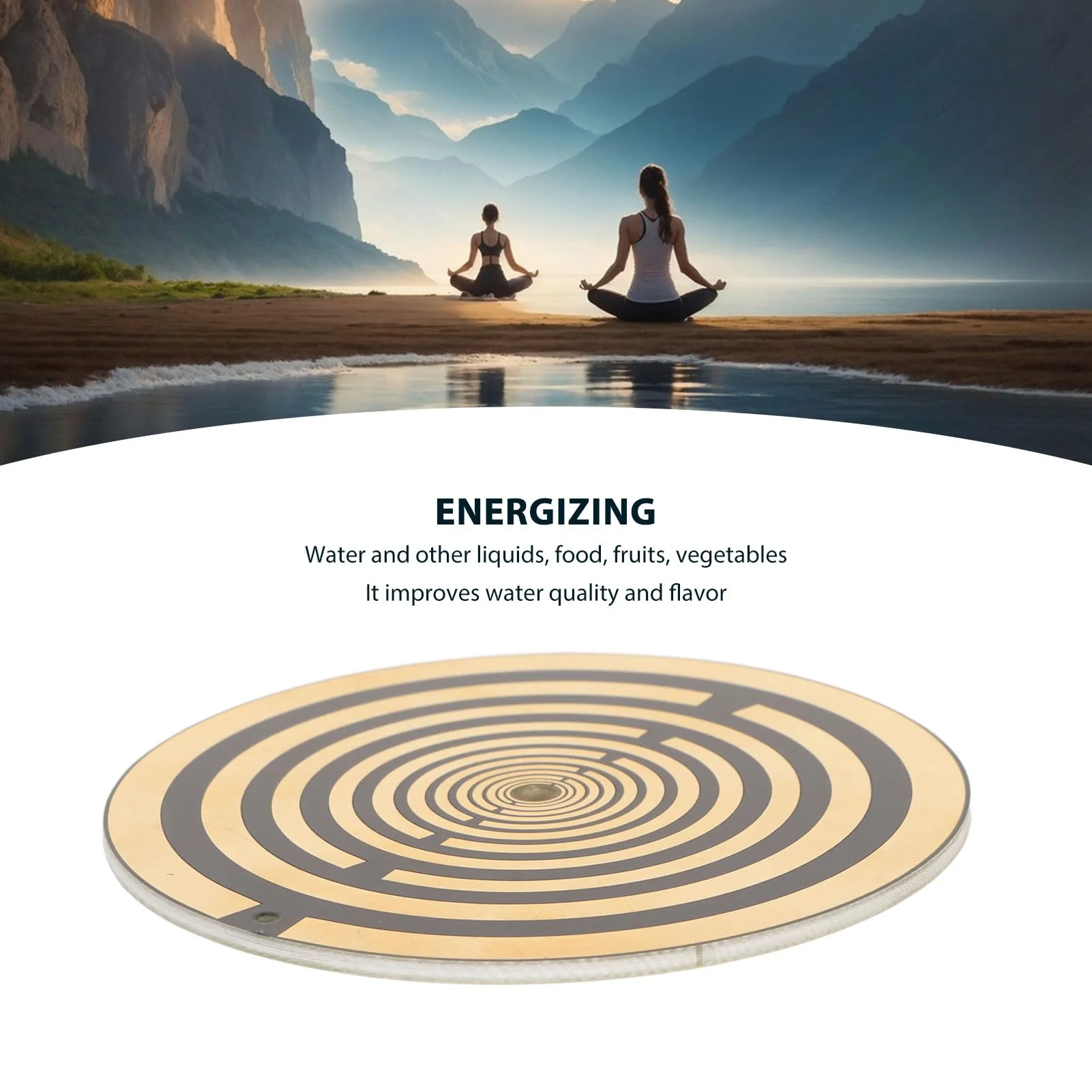 GOWENIC Polarizing Energy Disc, Reduces Negative Energy, EMF Radiation, Balances Energy Disc with Easy Operation, for Meditation, 3" - Image 5