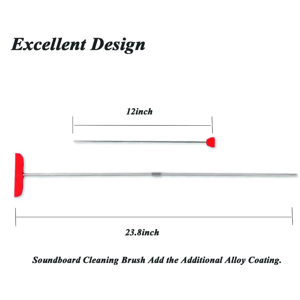 Grand Piano Soundboard Cleaner Acoustic Grand Piano Cleaning Tools Piano Cleaning Helper 2 Sizes Extendable - Image 4