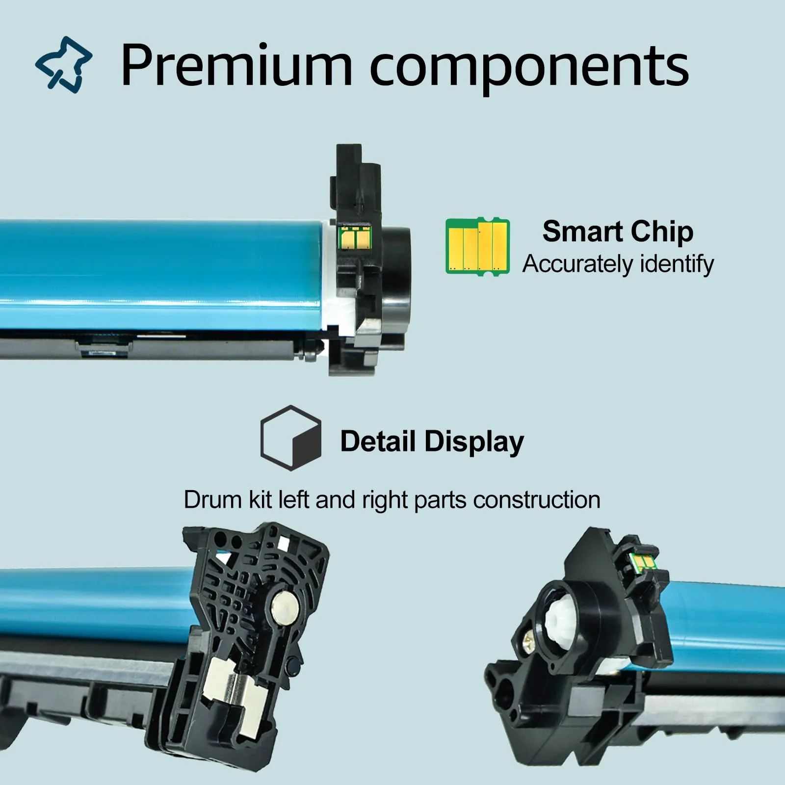 greencycle 051 Drum 2170C001 Compatible Replacement for Canon 051 Imaging Drum CRG051 Drum Unit Kit use for imageClass Pro LBP162dw MF264dw MF267dw MF269dw LBP160 MF260 Printer(2-Pack) Style-1 - Image 4