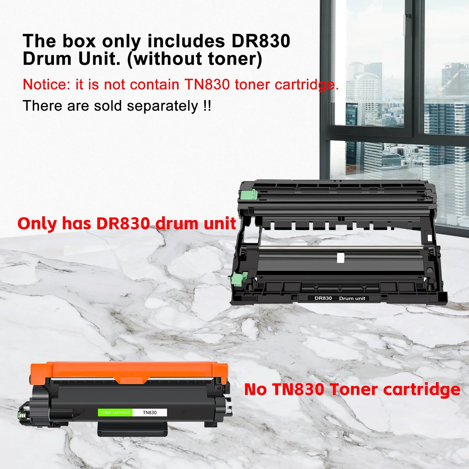 greencycle 1 Pack Compatible Drum unit Replacement for Brother DR830 DR-830 use with HL-L2405W HL-L2460DW MFC-L2900DW MFC-L2820DW Laser Printer(No toner) - Image 5