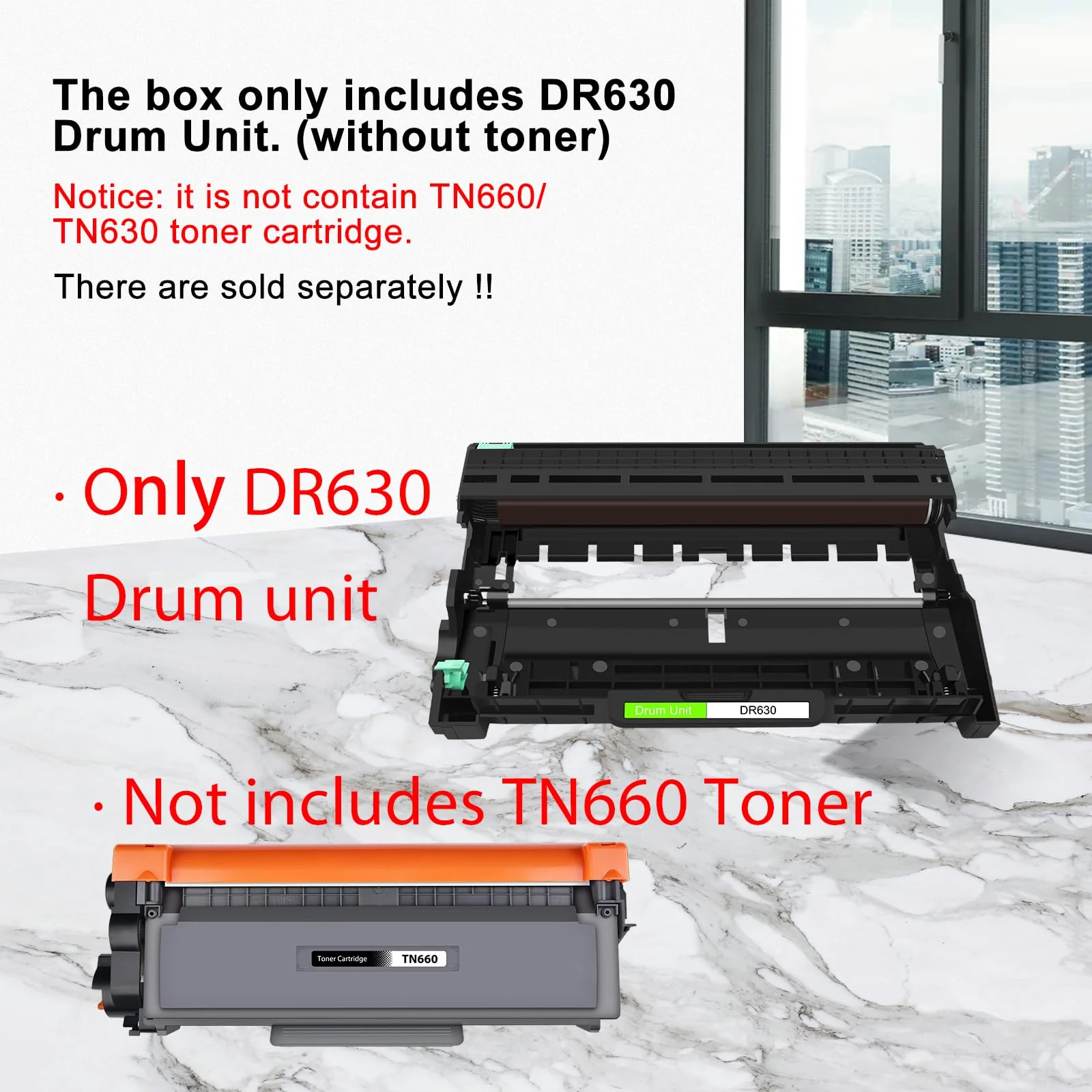 greencycle 1 Pack DR630 DR-630 Drum Unit (No Toner) Replacement Compatible for Brother HL-L2300D HL-L2340DW HL-L2380DW DCP-L2540DW MFC-L2700DW MFC-L2740DW Laser Printer (High yield, Black) - Image 4