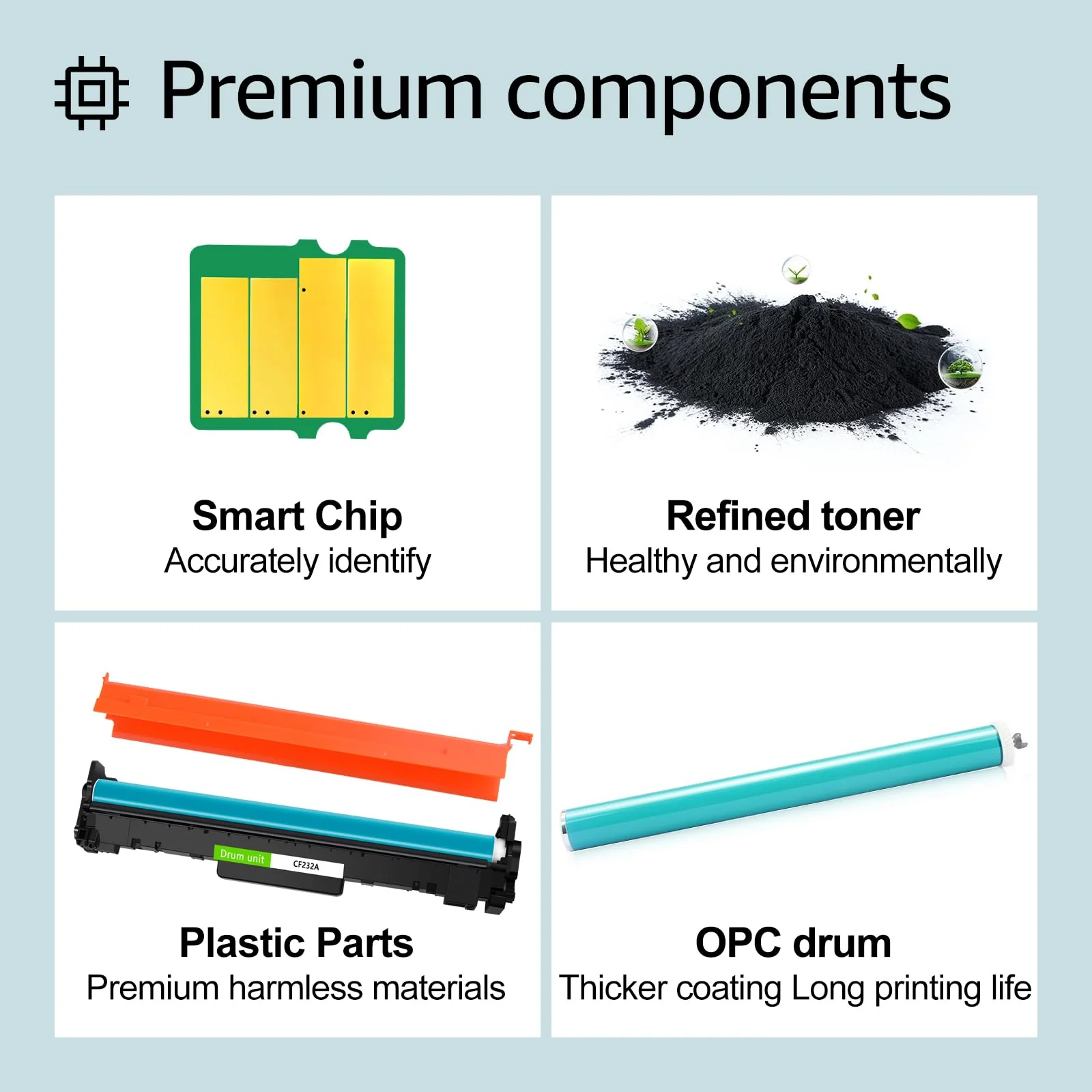 greencycle Compatible 32A Replacement for HP 32A Drum Unit CF232A use for Laserjet Pro M203d M203dn M203dw M227fdw M227fdn M227sdn M148dw M148fdw M118dw Printer (Black, 1-Pack) ATUSF00-CF232A-1-AMZ - Image 4