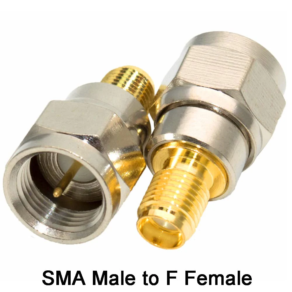 Greluma 2 Sets 6pcs F Type to SMA Male Female Adapter Coaxial Female SMA F Kit - Image 2