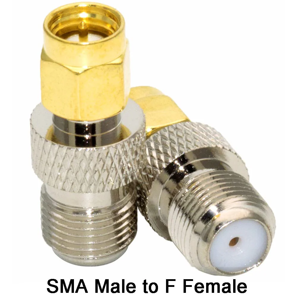 Greluma 2 Sets 6pcs F Type to SMA Male Female Adapter Coaxial Female SMA F Kit - Image 3