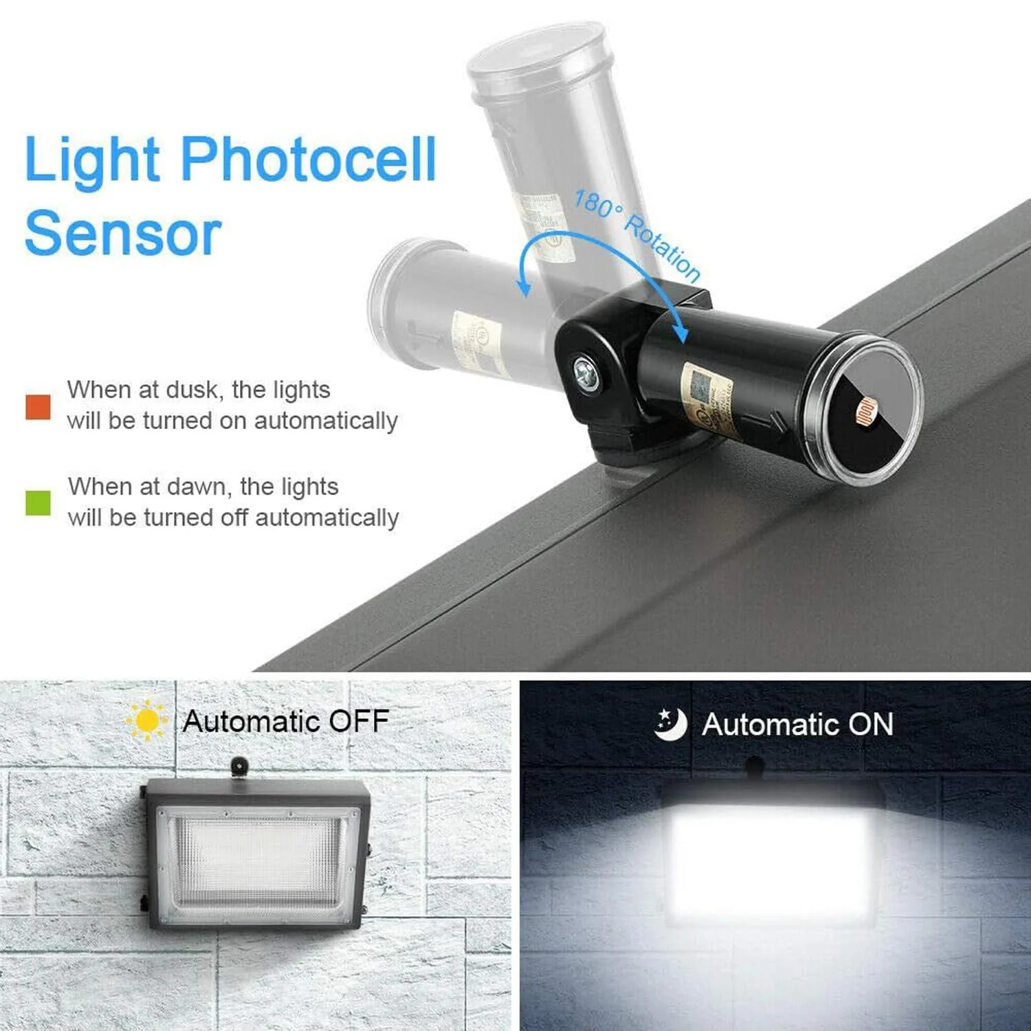 Greluma 2Pcs Dusk to Dawn Photocell Sensor Switch Photoelectric Switch Waterproof IP65 Photocell for Outdoor Lights 110V 120V 220V 240V Input - Image 5