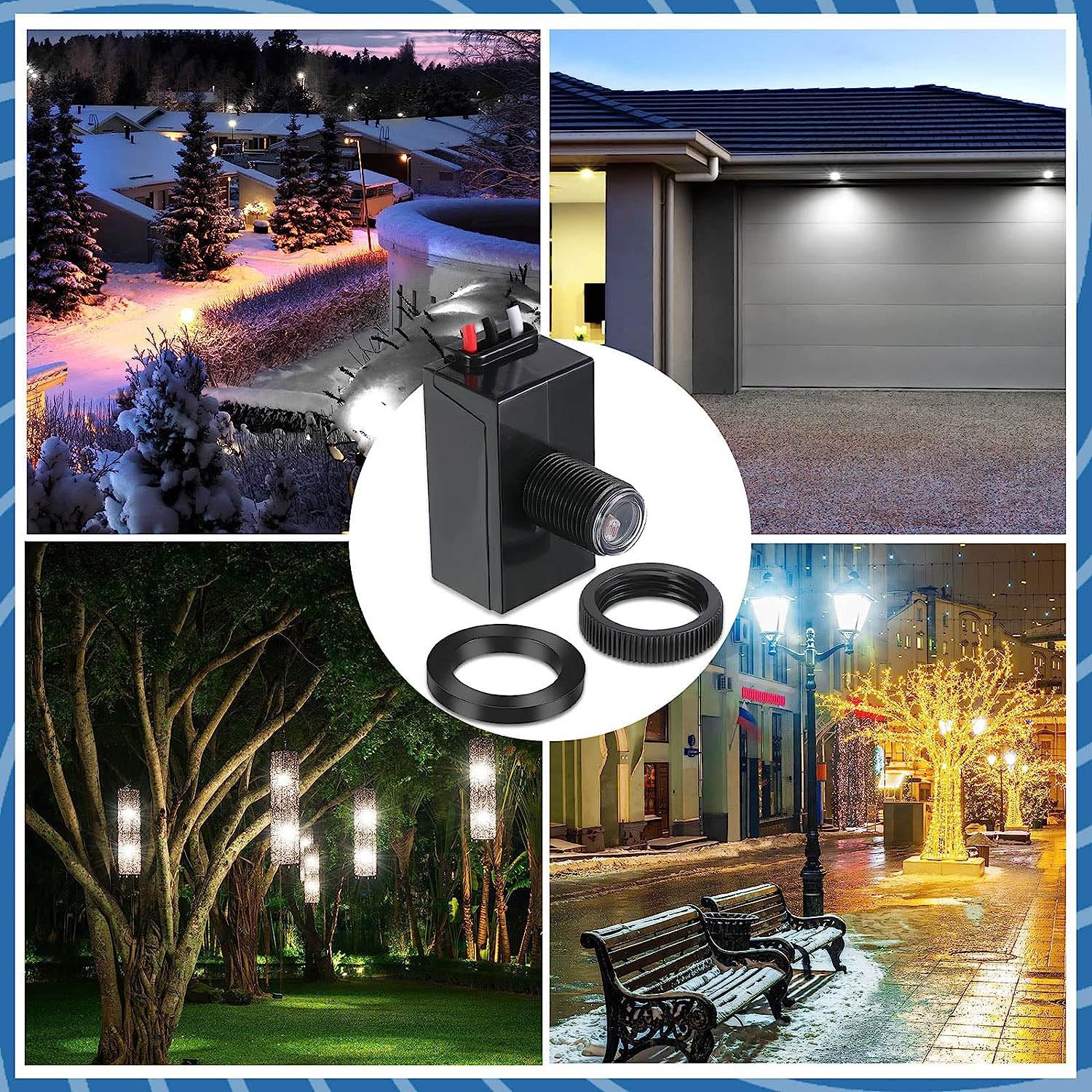 Greluma 2Pcs Dusk to Dawn Sensor Outdoor Lighting 120-277V Photoelectric Switch Photocell Light Sensor for Most Outdoor Lighting Fixtures - Image 7