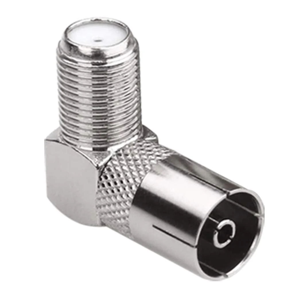 Greluma 4pcs 90 Degree F Type Female to PAL Male/Female Right Angle Satellite Antenna RF Coaxial Adapter F TV Connector Angle-4 - Image 3