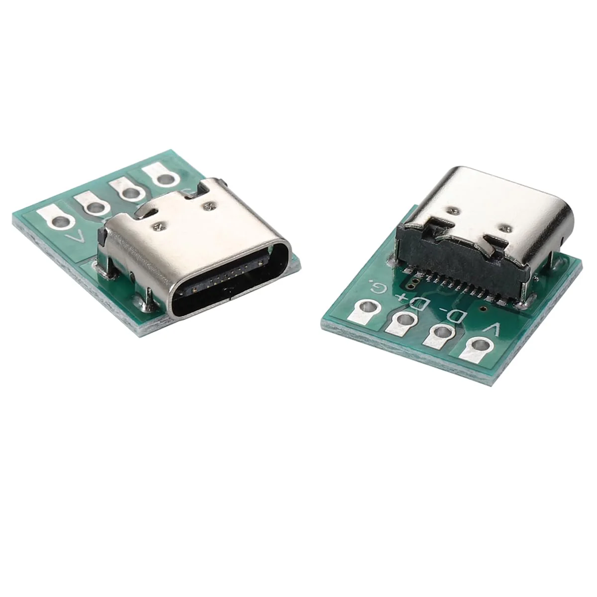 Greluma 6PCS 16 Pin Type-C Male to 2.54mm PCB Adapter USB C to DIP 4 Pin for Charging and Data Transfer USB C DIP-6 - Image 2