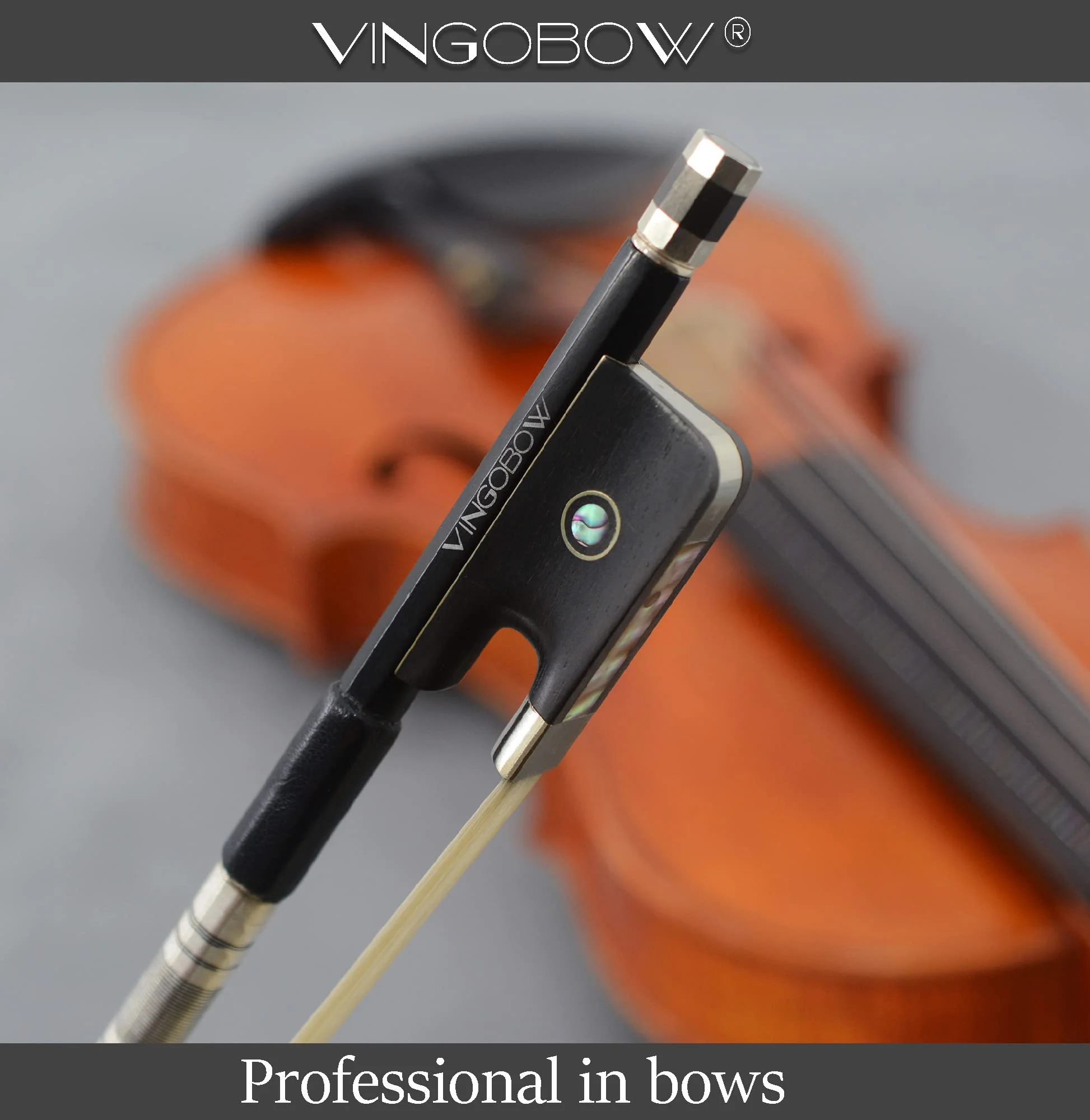 Grid Carbon Fiber Viola Bow Full 4/4 Size for Professional Player Parisian Eyes Ebony Frog Well Balanced Light Weight Natural Horse Hair Great Bounce Warm Sweet Tone - Image 7