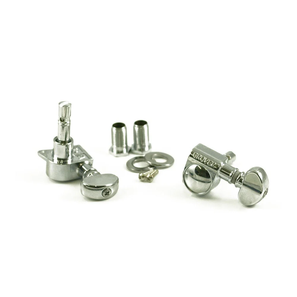 Grover 406C Rotomatic Mini 3 per Side Self Locking Machine Heads, Chrome Grover - Image 2