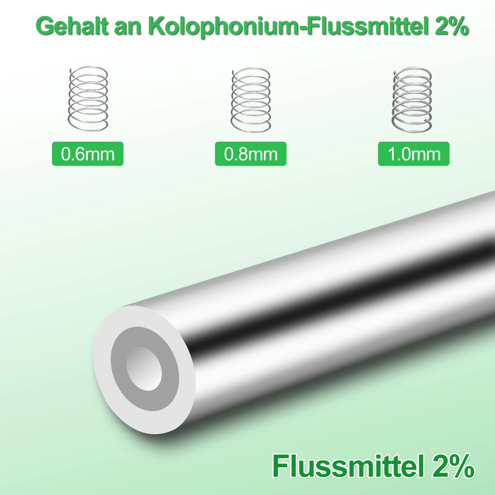 Gruiqrd Solder 1 mm, Solder Wire Electronics with Flux Sn99.3 Cu0.7, Solder Wire with Rosin Core for Electric Soldering and DIY (100 g) 1mm-100g - Image 6